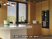 DADDY4K. Slutty GF is sucking a cock and then stripteasing for another in one room 2/16