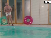 Busty StepMom Victoria Summers Has Rough Sex At The Pool - LETSDOEI 2/16