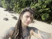 I did a delicious squirt on a deserted paradise beach 2/16