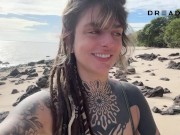 I did a delicious squirt on a deserted paradise beach 3/16