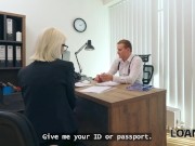 LOAN4K. Blonde whore is having a rough anal fuck for a loan 8/16