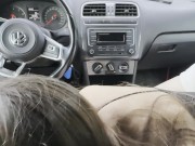 A stunning blowjob from a beautiful woman on a hot summer day 1/16