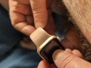 Cumshot on Girlfriend's Pink Apple Watch (Wristwatch Fetish) 1/16