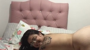 I ask my girlfriend to fuck me on all fours with the harness