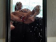 Drenched my mirror in cum 15/16