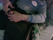 grilletes apretando mis huevos, vigilante de seguridad 14/16