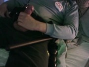 grilletes apretando mis huevos, vigilante de seguridad 3/16