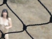 My wife working naked outside 7/16