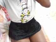 EBONY DRY HUMPING PILLOW ORGASM 15/16