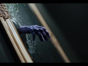 3D Anime Horror - Nerdy Girl Leana Lovings Summons Sex Demon And Gets Monster Fucked Unbirth Vore 3/16