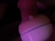 Playing with rubber pussy and moaning till i cum 8/16