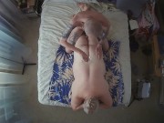 neighbor gets an oil massage fucked in the ass and pussy with cum on her buttocks 1/16