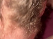 Hubby wet sloppy pussy eating 2/16