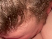 Hubby wet sloppy pussy eating 8/16