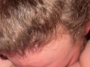 Hubby wet sloppy pussy eating 9/16