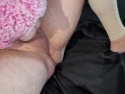 Moaning while fucking pink teddy bear 9/16