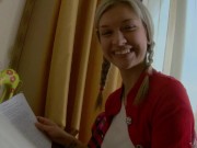 Teen Blonde Elanna W Stuffs Her Ass With A Dildo! 2/16