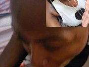 Step Sister take a 1min Throatpie and plays with Cum [CIM] 9/16