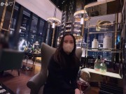 「最初からすぐイカされちゃった…///」 夜景のきれいな場所で特大イキ声出しまくり… 裸より恥ずかしい服で、いろんな箇所が丸見えオイルSEX♥ 2/16