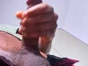 Big black cock masturbation