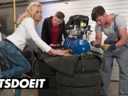 Busty Czech MILF Klara Gets DP From Stepson - LETSDOEIT 16/16