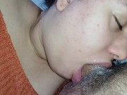 the most insane blowjob in porn she devours the dick licking it filling it with spit🍆💦🤤😵‍💫😋😵 4/16
