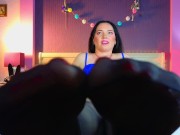 sniff my stockings, slave! 7/16