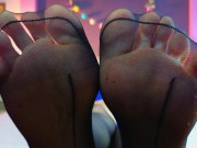 sniff my stockings, slave! 8/16