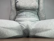 Grey Leggings Multiple Pee Stain Due to All Day Rewetting 10/16