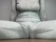 Grey Leggings Multiple Pee Stain Due to All Day Rewetting 9/16