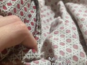 I Let You Peek Under My Sheets At My Hairy Pussy While I Touch Myself 1/16