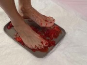 Strawberries on my soles and golden showers 3/16