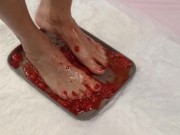 Strawberries on my soles and golden showers 4/16