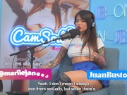 MarieJane LATINA tattooed amateur discovers SQUIRT on her first time - Juan Bustos Podcast 6/16