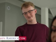 MY FRIEND'S HOT MOM   Big ass milf Kiki Klout sits on her son's friend's big cock 2/16