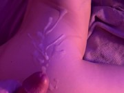 Clapping her cheeks until I bust - covered her in cum 11/16