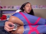 KhloeSweet Becomes a Superhero and Creams All Over Her Super Toy 3/16