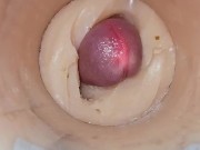 Camera deep inside tight pussy captures huge cum explosion 12/16