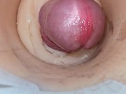 Camera deep inside tight pussy captures huge cum explosion 13/16