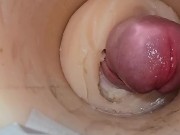 Camera deep inside tight pussy captures huge cum explosion 15/16