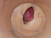 Camera deep inside tight pussy captures huge cum explosion 9/16