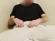 Horny boy in gray pants gets hard and jerks off getting out all the milk 3/16