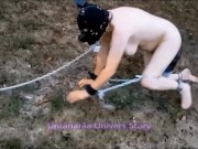 VOST engl - Animalisation 3 dans le jardin pour cette femelle inférieure nue.