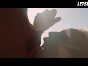 Erotic Blowjob on a Private Beach With Hot Babe Cecilia Scott - LETSDOEIT 11/16