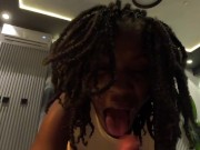 Ebony milf  fucks her duck and the cameraman got horny and fucked her in the ass 14/16