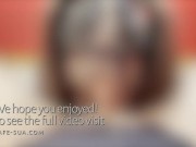 My Pigtail Asian Wife Sucks Me While the Sex Machine Wrecks Her - POV 12/16