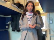 Train Conductor Caught Passenger Jerking Off, But Wasn't Confused and Jumped on His Cock 1/16