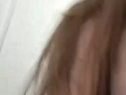 Slow motion solo girl rubbing her pussy in her panties in the bathroom 14/16