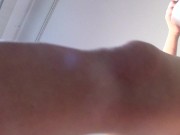 Amateur wife does chores around the house naked. 1/16