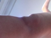 Amateur wife does chores around the house naked. 3/16